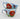 Photo Tasse en céramique bleue peinte à la main avec des coquelicots Tasse en céramique bleue peinte à la main avec des coquelicots