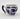 Photo Tasse à thé en céramique blanche et bleue peinte à la main Tasse à thé en céramique blanche et bleue peinte à la main