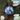 Photo Boule de Noël bleue avec motif de fleurs en filigrane faite à la main - artisanat 5,5 cm Boule de Noël bleue avec motif de fleurs en filigrane faite à la main - artisanat 5,5 cm