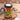 Photo Decorative wooden candlestick hand-painted Decorative wooden candlestick hand-painted