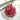 Photo Hand painted pink Christmas ball with flowers - 7 cm Hand painted pink Christmas ball with flowers - 7 cm