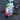 Colorfully painted wooden Easter egg for hanging