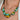 Handcrafted Wooden Necklace with Petrykivka Floral Patterns