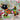 Photo Christmas dog ornament flat with colorful floral pattern Christmas dog ornament flat with colorful floral pattern