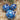 Photo Boules de Noël bleues peintes à la main avec motif floral - coffrets cadeaux, lot de 3 (8-7-5,5 cm) Boules de Noël bleues peintes à la main avec motif floral - coffrets cadeaux, lot de 3 (8-7-5,5 cm)