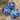 Photo Boules de Noël bleues peintes à la main avec motif floral - coffrets cadeaux, lot de 3 (8-7-5,5 cm) Boules de Noël bleues peintes à la main avec motif floral - coffrets cadeaux, lot de 3 (8-7-5,5 cm)