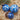 Photo Boules de Noël bleues peintes à la main avec motif floral - coffrets cadeaux, lot de 3 (8-7-5,5 cm) Boules de Noël bleues peintes à la main avec motif floral - coffrets cadeaux, lot de 3 (8-7-5,5 cm)