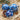 Photo Boules de Noël bleues peintes à la main avec motif floral - coffrets cadeaux, lot de 3 (8-7-5,5 cm) Boules de Noël bleues peintes à la main avec motif floral - coffrets cadeaux, lot de 3 (8-7-5,5 cm)