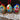 Photo Eco-freindly Easter egg painted with the rooster pattern Eco-freindly Easter egg painted with the rooster pattern