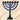 Photo Menorah - Jewish candleholder - high quality handcraft, blue Menorah - Jewish candleholder - high quality handcraft, blue