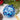 Photo Blue Christmas ball hand painted with country Ukrainian house 8 cm Blue Christmas ball hand painted with country Ukrainian house 8 cm