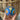 Photo Blau-Gold handbemalte Weihnachtskugel aus Holz Blau-Gold handbemalte Weihnachtskugel aus Holz