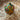 Photo Boule de Noël colorée peinte à la main avec motif floral en bois - 5,5 cm Boule de Noël colorée peinte à la main avec motif floral en bois - 5,5 cm