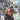 Photo Bunte Ostereier mit dem Hahn handbemalt Bunte Ostereier mit dem Hahn handbemalt