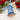 Photo Hand painted Christmas bell, blue and white Hand painted Christmas bell, blue and white