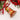 Photo Christmas bell made of wood, red and gold Christmas bell made of wood, red and gold