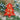 Sapin de Noël en bois rouge et or - décoration d'arbre peinte à la main