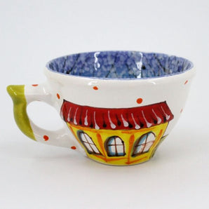 Colorful ceramic cup (01) hand painted