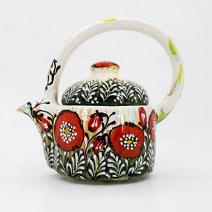 Colorful ceramic teapot "Poppies"