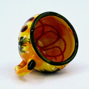 Colorful ceramic cup hand painted