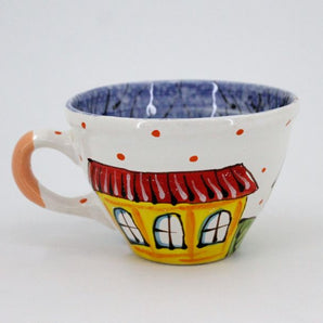 Beautiful ceramic mug "Winter City"