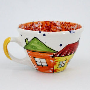 Ceramic coffee cup "Autumn City"