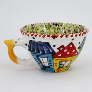 Beautiful ceramic teacup "Spring City"