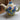 Design clay teapot with cornflowers