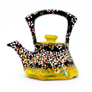 Original ceramic teapot hand painted