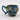 Blue ceramic coffee mug