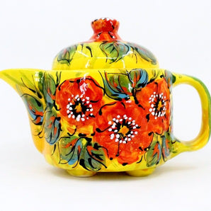 Original ceramic teapot (60), hand-painted