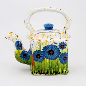 Colorful ceramic teapot (84), handmade