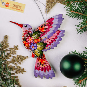 Décoration de Noël traditionnelle oiseau colibri