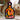 Small decorative cutting board with Petrykivka painting 22 х 12 cm "Rooster and Hen", black