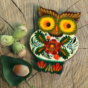 Owl fridge magnet, small gift for Owl lovers, handmade