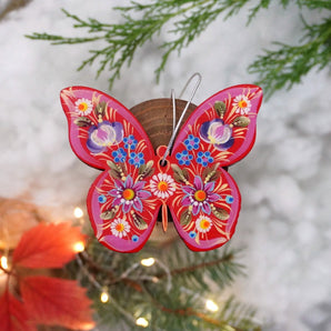 Butterfly ornament, handpainted in Ukraine