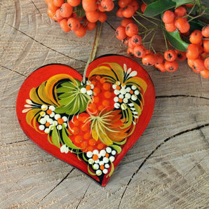 Original Christmas ornament heart shaped