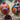 Colorful wooden Christmas balls that can be opened, 2 pieces 7 cm