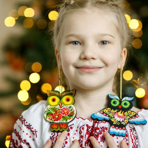 Handmade Christmas tree decorations for children, set