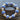 Handmade bracelet with blue flowers made of wooden beads