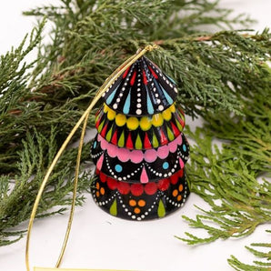 Colorful Christmas decor -bell tree shaped