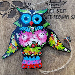 Owl wooden toy, that moves, walldecoration for children room, handmade