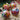 Set of 4 hand-painted small wooden Christmas balls, 5.5 cm