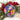 Colorful Christmas ball artistical hand painted with a house as a motif