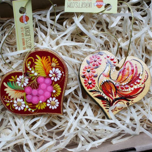Kleinen Herzchen aus Holz, Valentinstag Geschenk -Glücksbringer im Auto, Schmuckanhänger für zu Hause