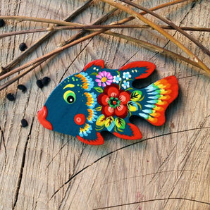 Fish fridge magnet, small handmade gift