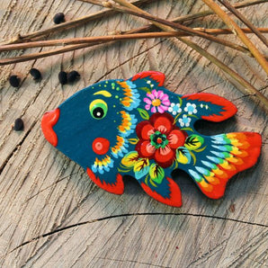 Fish fridge magnet, small handmade gift