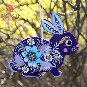 Ukrainian Easter bunny ornament handmade