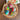 Easter basket with small hand painted Ukrainian eggs 5 pcs Pysanky