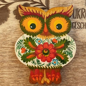 Owl fridge magnet, small gift for Owl lovers, handmade